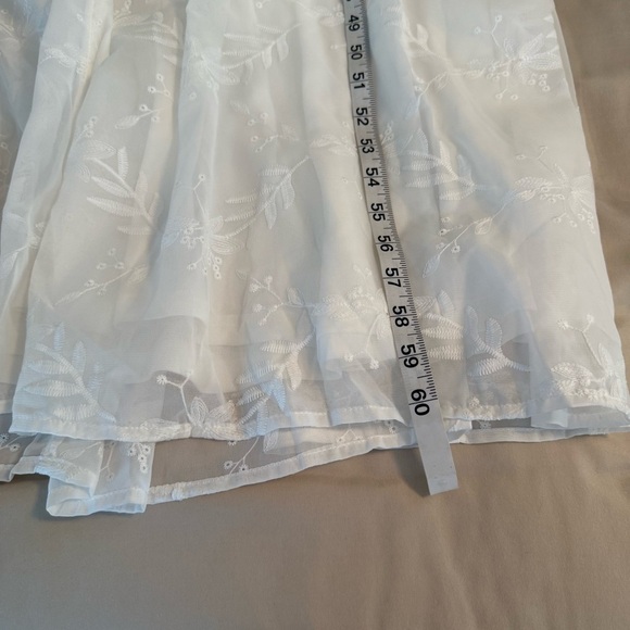 Lulus Time Well Spent White Maxi Dress Sz XL Embroidered Button Front Sleeveless - Picture 14 of 16